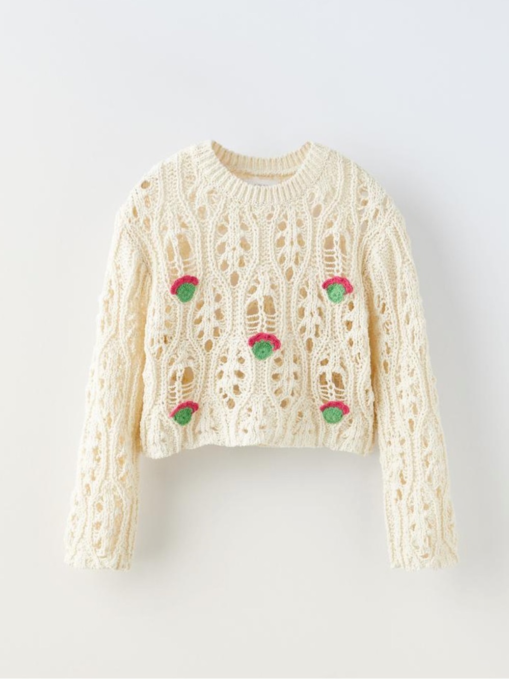 FLORAL EMBROIDERED SWEATER